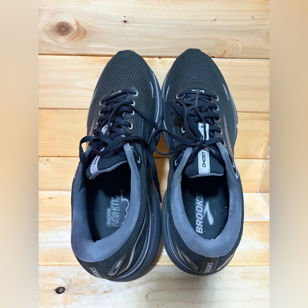 Brooks Men's Ghost 15 Gore-Tex Waterproof black / grey - Mens size 12 - Picture 6 of 9